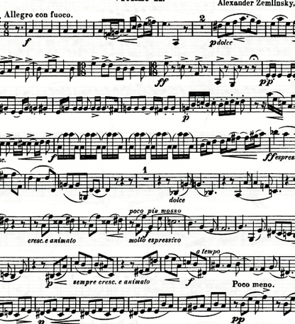 Zemlinsky, Alexander: String Quartet No.1 in A Op.4 (set of parts)