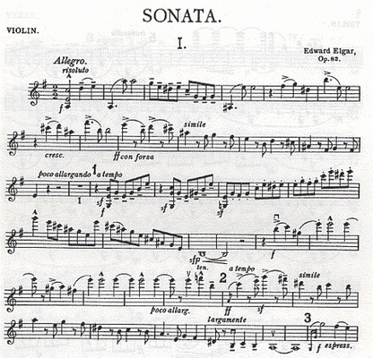 Elgar, Edward: Violin Sonata Op.82 (violin & piano)