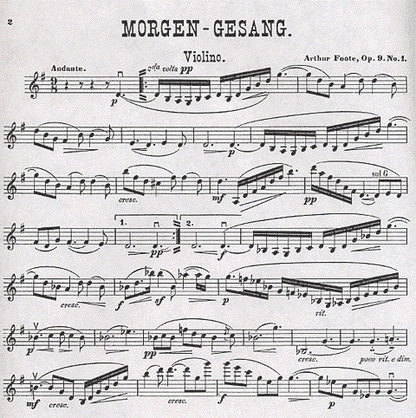 Foote, Arthur: Drei Characterstucke Op.9 (violin & piano)