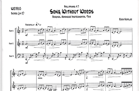 Heffler, Rich: Song Without Words (2 violins & cello)