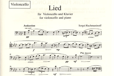 Rachmaninoff, Sergei: Lied for Cello & Piano