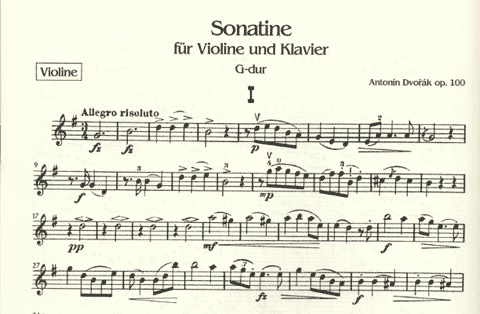 Dvorak, Antonin: Sonatina Op.100 (violin & piano)