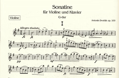 Dvorak, Antonin: Sonatina Op.100 (violin & piano)