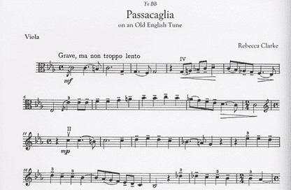 Clarke, Rebecca: Passacaglia on an Old English Tune (viola & piano)
