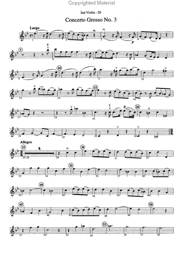 Paradise, Paul: The Best of Arcangelo Corelli-Concerto Grossi (Violin 2)