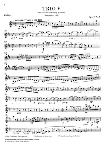 Beethoven, L.van: Piano Trios Vol.2 urtext (violin, cello, piano)