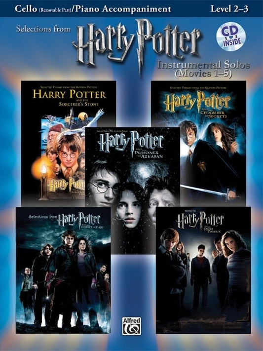 Williams, J.: Harry Potter Instrumental Solos for Strings (Movies 1-5) (Cello Book & CD) Alfred