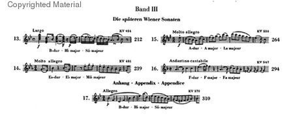 Mozart, W.A. (Seiffert, ed.): Sonatas Vol.3, urtext (violin & piano)