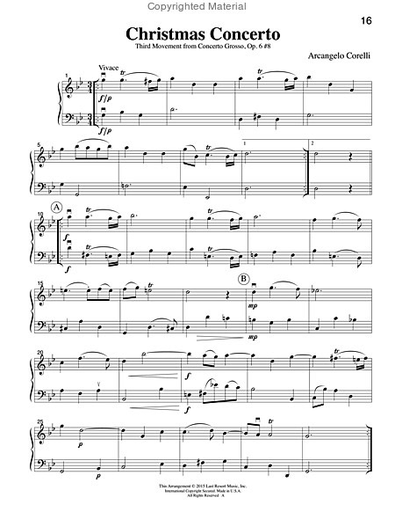 Kelley, D.: Christmas Music for Two, Vol. 2 , Popular & Traditional Holiday Favorites (Flute/Oboe/Violin & Cello/Bassoon)