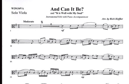 Heffler, R.: And Can It Be?(viola & piano)