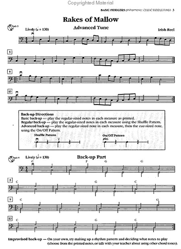 Dabczynski, A.: Basic Fiddlers Philharmonic-Celtic Fiddle Tunes (cello/bass & CD)