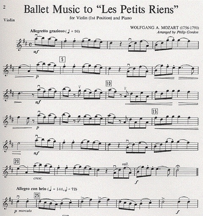 Mozart, W.A.: Les petits riens (Violin & Piano)