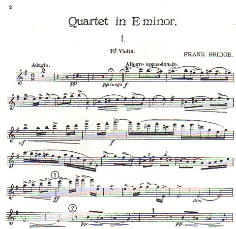 Bridge, Frank: String Quartet in e minor 1906