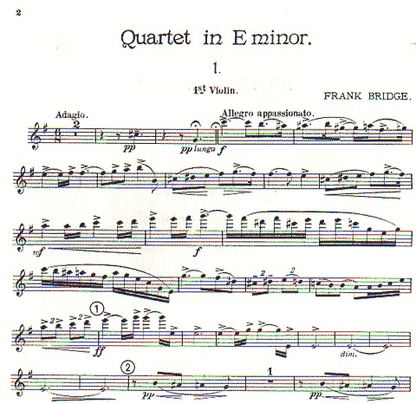 Bridge, Frank: String Quartet in e minor 1906