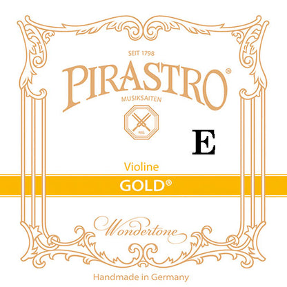Pirastro GOLD violin E string, steel,