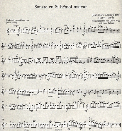 Leclair, Jean-Marie: 6 Sonatas for Violin and Bass Continuo, Vol.2 (violin, and piano)