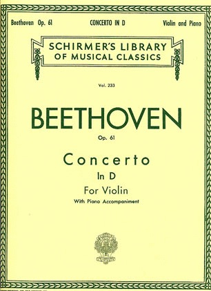 Beethoven: Concerto in D Op.61 (Violin & Piano)