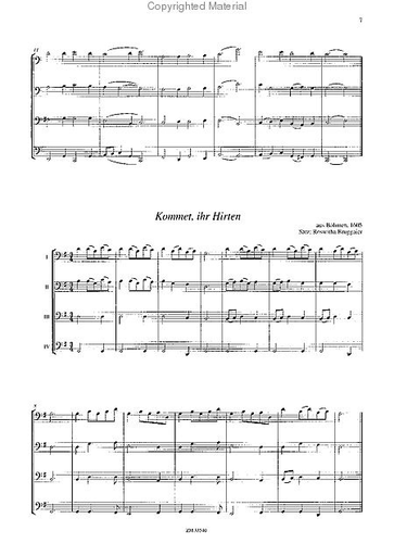 Bruggaier, Roswitha: Weinachtslieder - Christmas Carols for Four Cellos