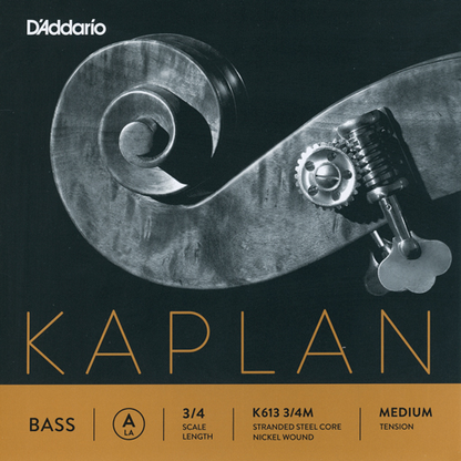 D'Addario Kaplan 3/4 nickel bass A string, medium