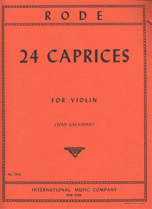 Rode, Pierre (Galamian): 24 Caprices (violin)