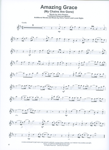 Violin Play-Along: Worship Favorites (violin part with internet audio access included)