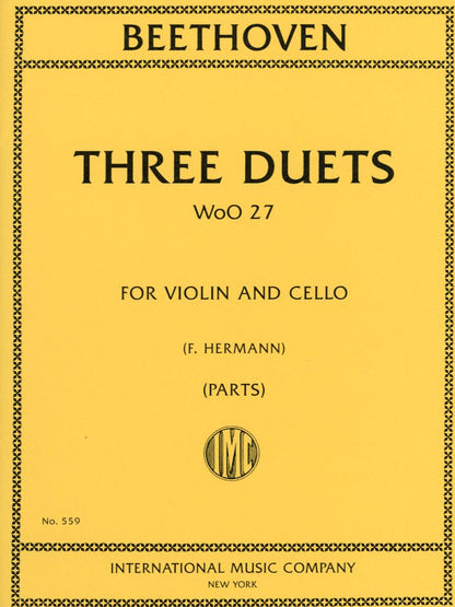 Beethoven, L.van (Hermann): Three Duets WoO 37 (Violin & Cello), International