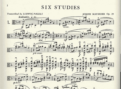 Mayseder, Joseph: Six Etudes Op.29 (viola)