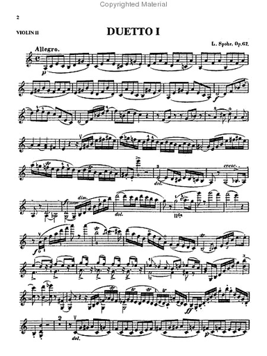 Spohr, L.: 6 Duets, Op.67 and 148, Vol.1 (2 violins)