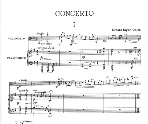 Elgar, Edward (Starker): Cello Concerto Op.85 (cello & piano)