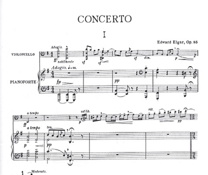 Elgar, Edward (Starker): Cello Concerto Op.85 (cello & piano)