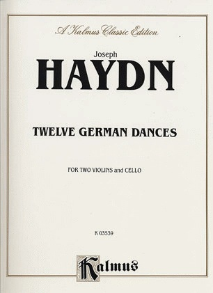 Haydn, F.J.: 12 German Dances (2 violins & cello) score & parts