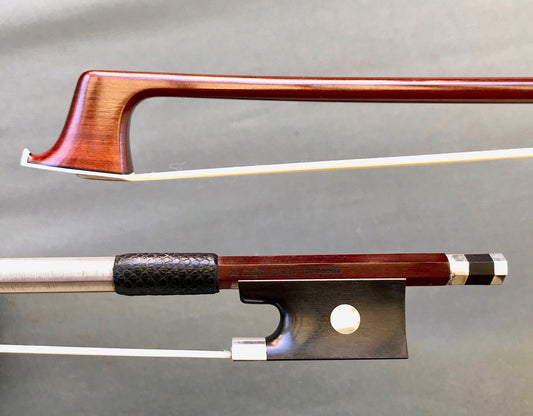 A. CARLESSO silver viola bow, Peccatte copy, from ARCOS BRASIL 70.5 g.