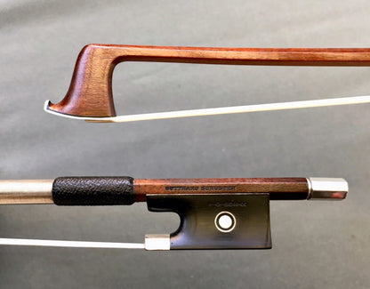 (Sold/paid) Gotthard Schuster silver violin bow, GERMANY, ca 1955