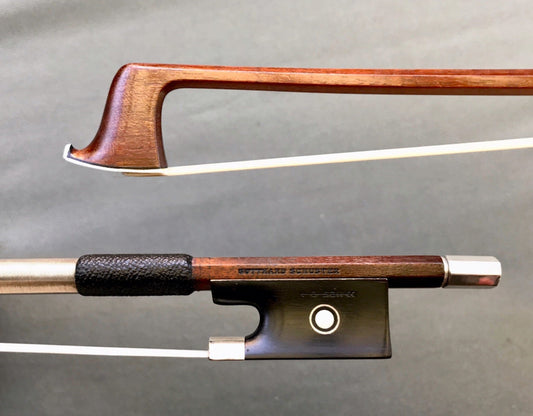 (Sold/paid) Gotthard Schuster silver violin bow, GERMANY, ca 1955