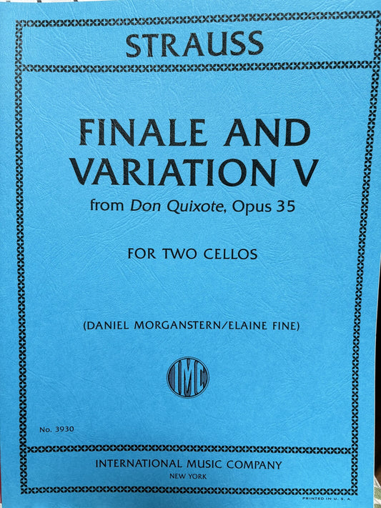 Strauss (Morganstern/Fine): Finale and Variation V from Don Quixote, Opus 35 (two cellos) IMC | Metzler Violins