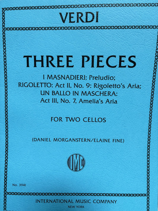 Verdi (Morganstern/Fine): Three Pieces from I Masnadieri, Rigoletto, and Un ballo in maschera (two cellos) IMC | Metzler Violins