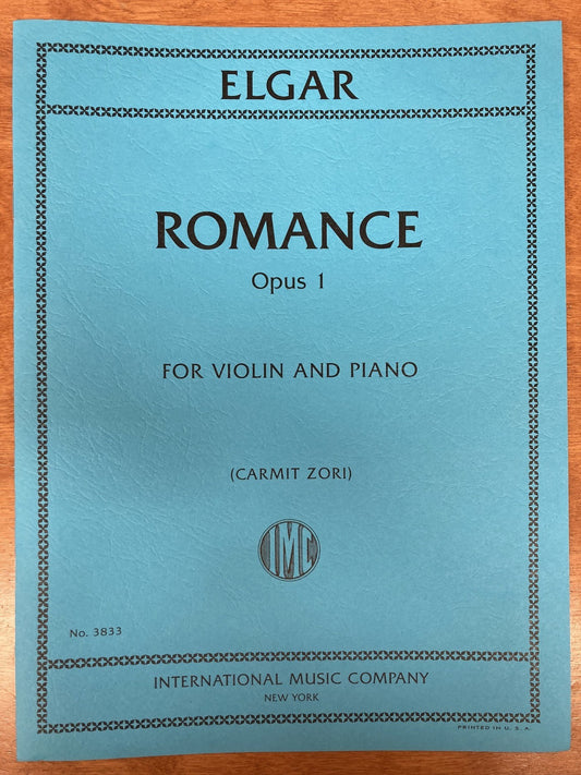 Elgar (Zori): Romance, opus 1 (violin and piano) IMC