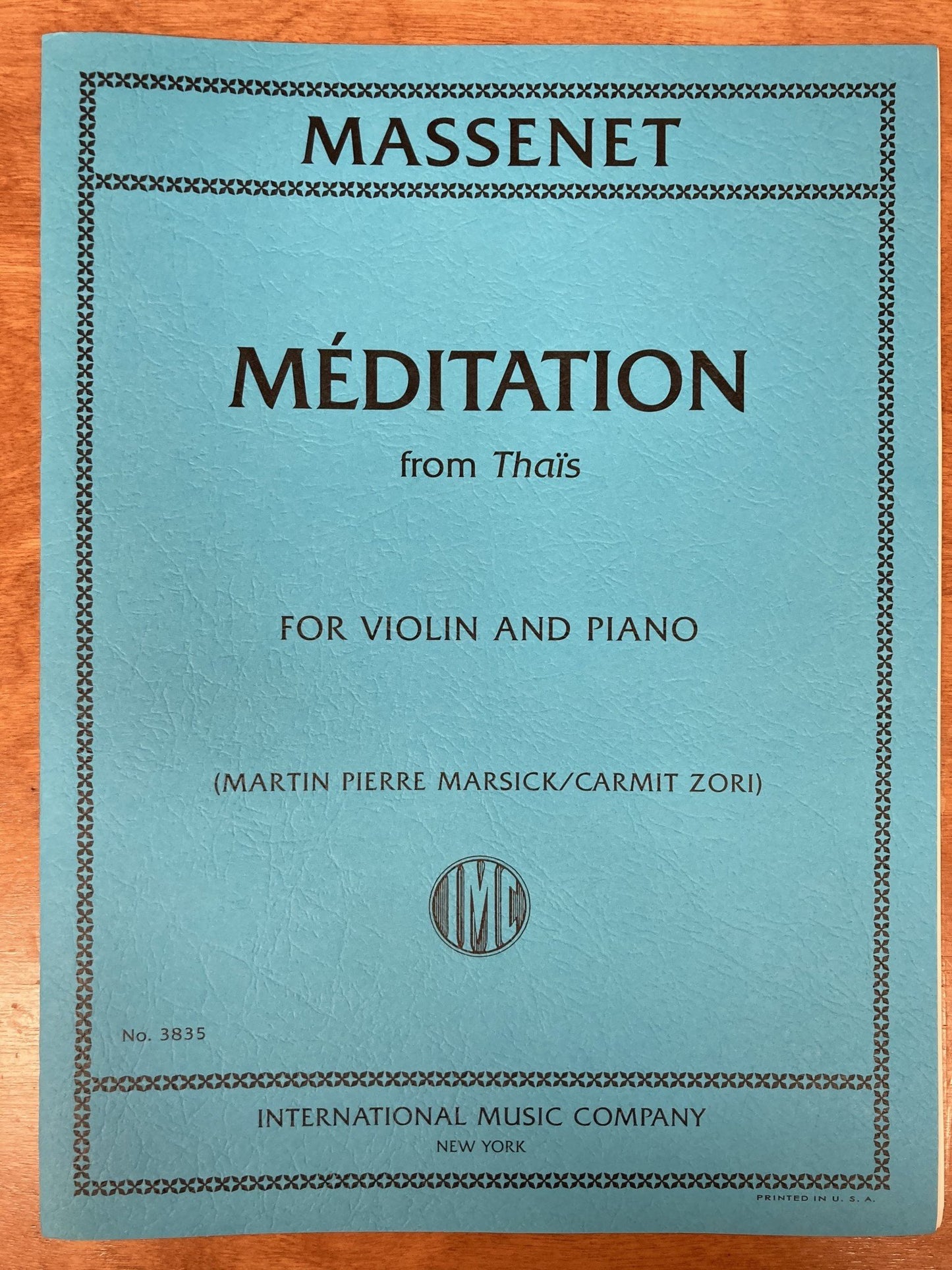 Massenet: Meditation from Thais for violin and piano