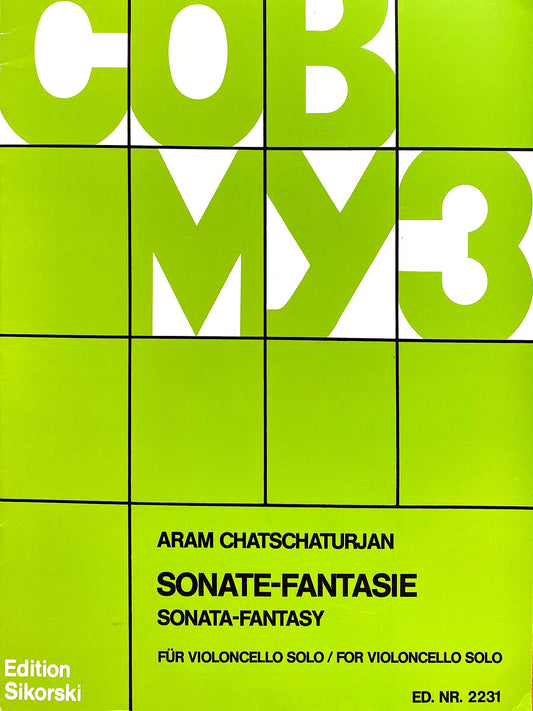 Khachaturian, Aram: Sonata Fantasie (cello solo)