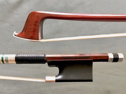 MANOEL FRANCISCO Vuillaume-style silver-mounted viola bow, Brazil 70.6g