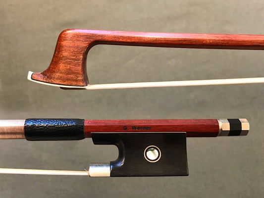 G. WERNER 4/4 Pernambuco violin bow, nickel mounted ebony frog, octagonal stick | Metzler Violins
