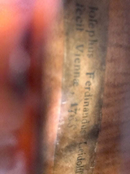 Josephus Ferdinandus Leidolff violin, Vienna 1755