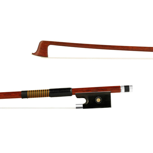 Better 4/4 unbranded student Brazilwood violin bow, nickel mounted