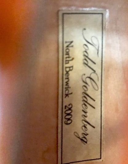Todd Goldenberg 16.25" viola, 2009, North Berwick, USA