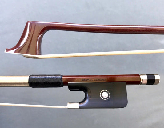 JonPaul CORONA carbon fiber nickel viola bow with brown finish, USA
