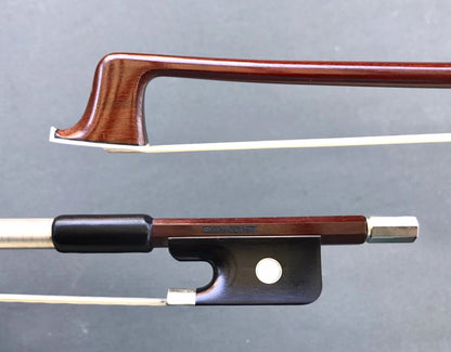 ELIAS GUASTI half-mounted nickel viola bow, Brazil
