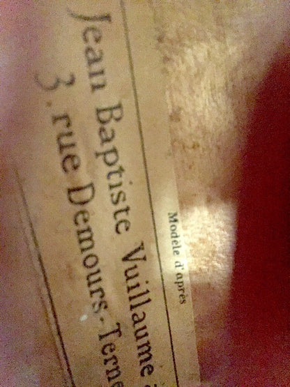 J.B. VUILLAUME model French violin ca 1930