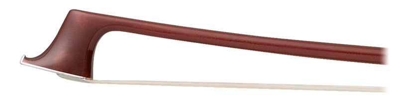 JonPaul Carrera carbon-fiber violin bow, silver, USA, with pearl inlaid button facets