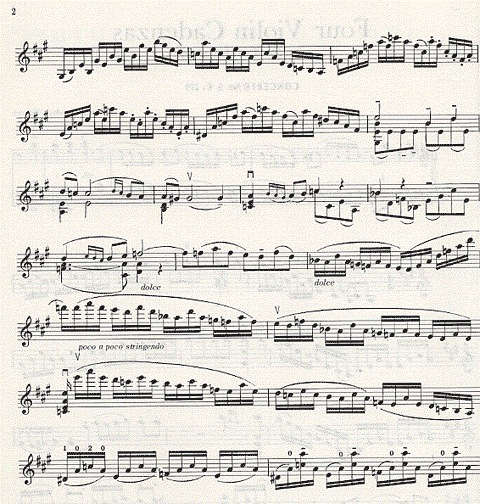 Milstein, Nathan: Four Violin Cadenzas (Beethoven, Brahms, Mozart#5, Paganini#1)