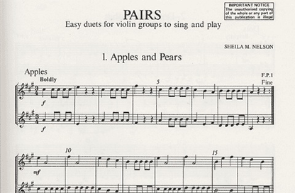 Nelson, S.: Pairs (2 violins)
